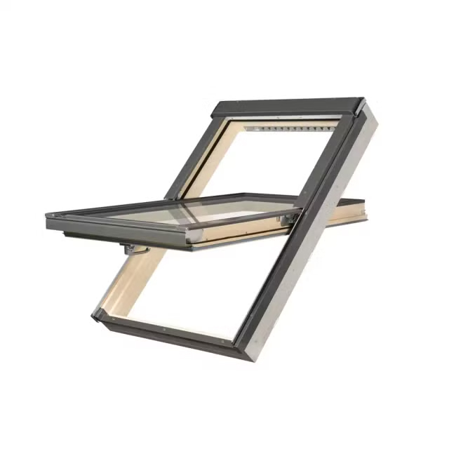 Wooden pivot window